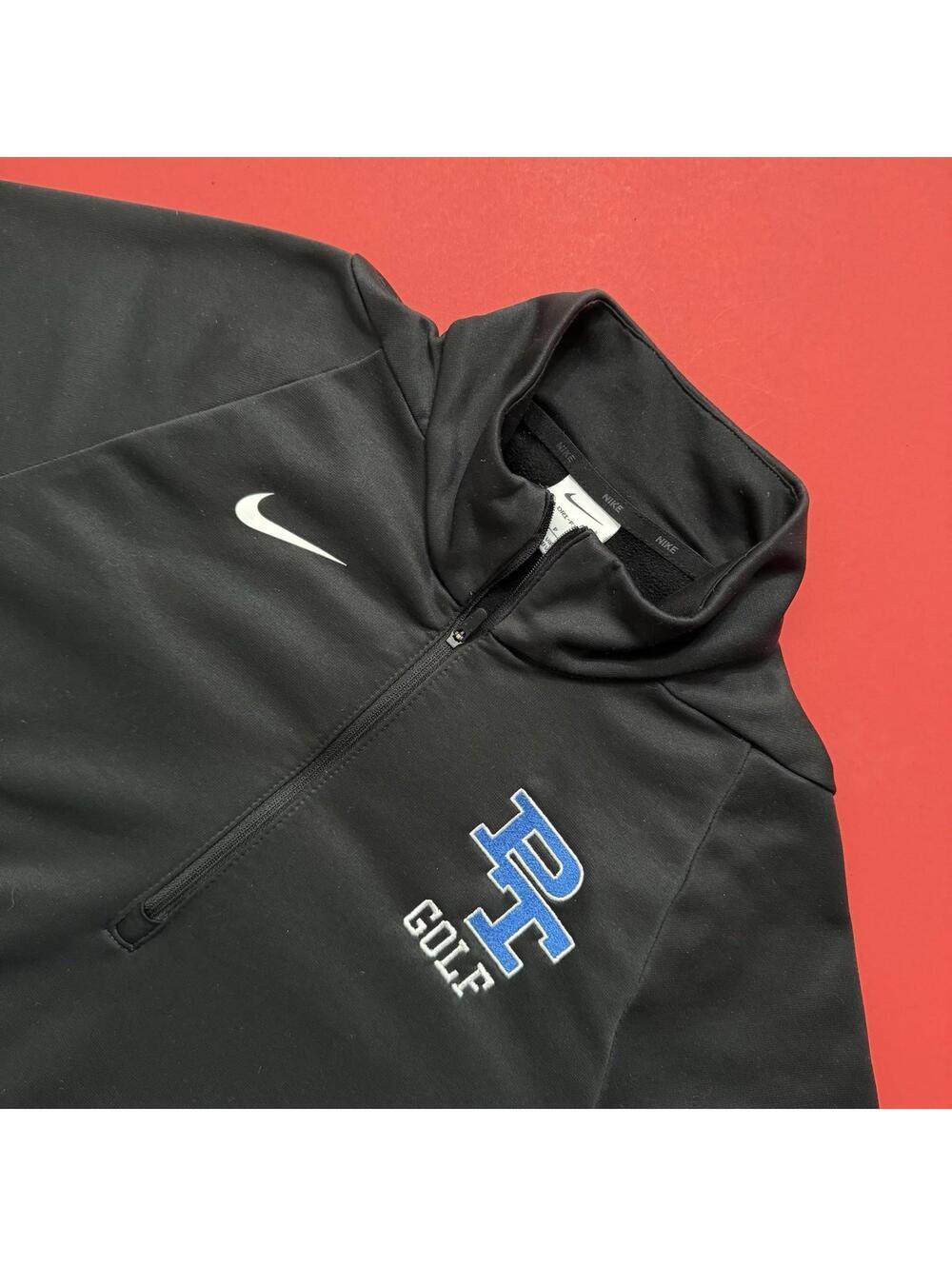 Nike Therma PF Golf Dri Fit Long Sleeve 1/4 Training Top Black CN9492 010 Men’s